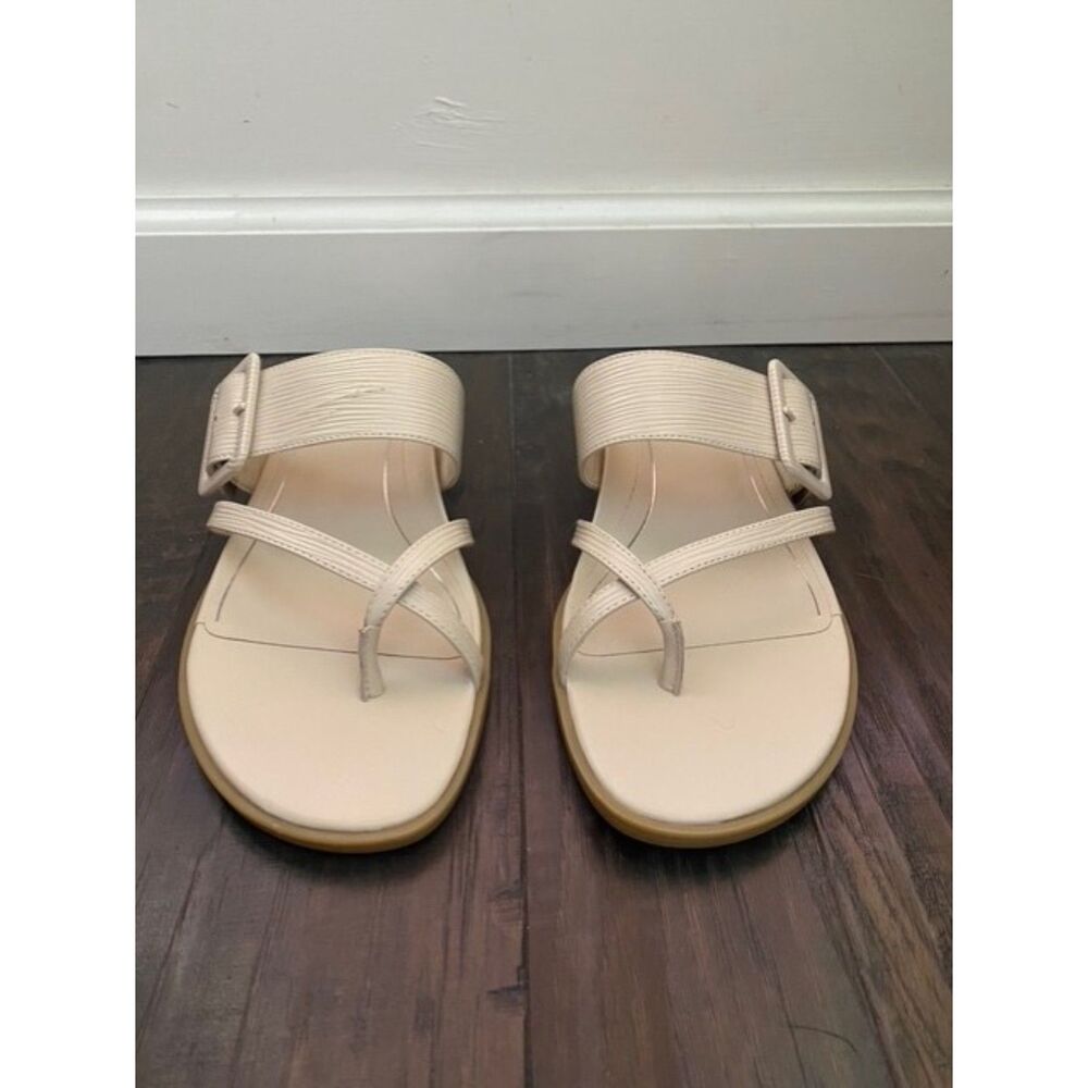 EUC Vionic Julep Cream Buckle Orthopedic Sandals *Flaw 39 / 8.5